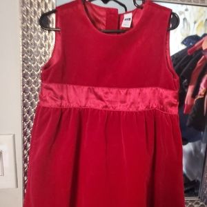 Gap 4T velvet red dress